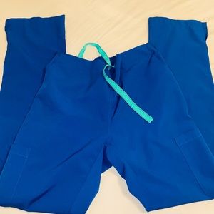 Royal blue straight leg scrub pants 👖